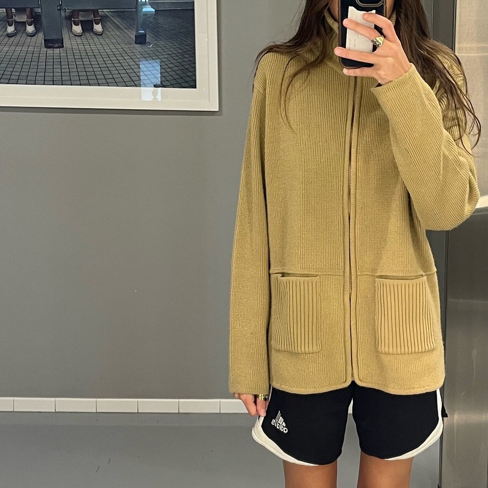 Vintage Zip Front Sweater